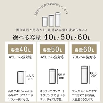 Amazon｜ottostyle.jp 人感センサー 中央開閉式 ステンレス